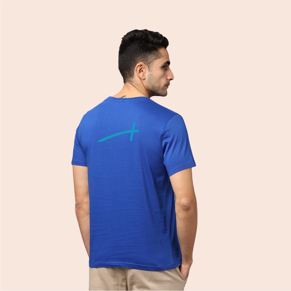 Greys&Blues Pima Round Neck T-Shirt-Royal Blue SH